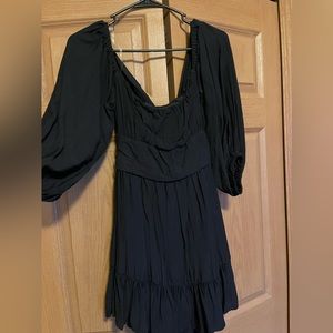 Black mini boutique dress
